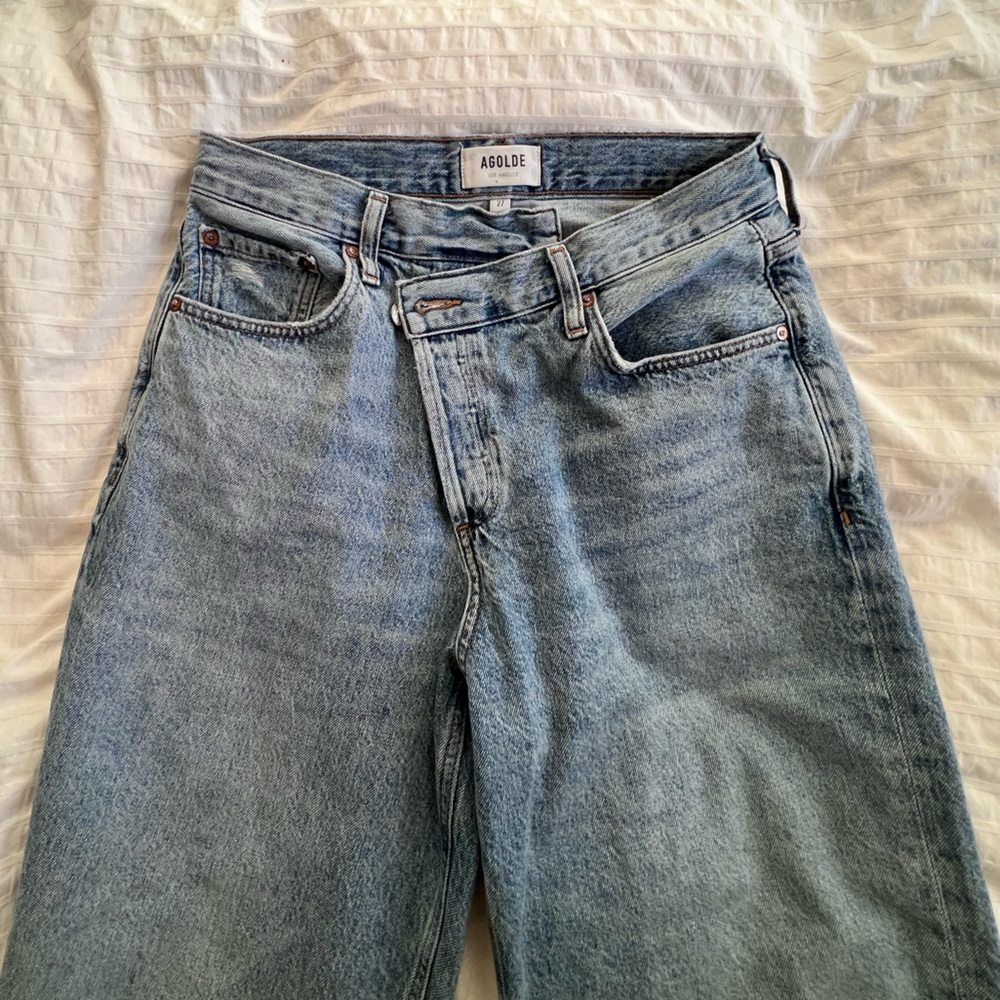 AGOLDE Criss Cross Jeans in Eternal